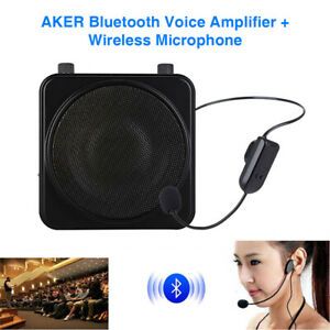 Wireless Bluetooth PA Voice Amplifier Speaker Booster with Wireless Microphone