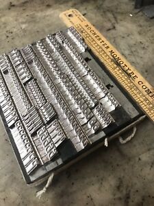 Uninked Letterpress Type - 36 Point “Coronet Bold” Lower Case