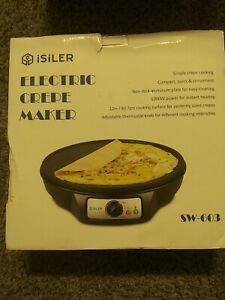 Electric Crepe Maker, iSiLER Nonstick Electric Pancakes Maker Griddle, 12 inc...