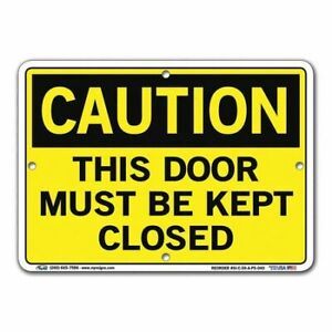 VESTIL SI-C-59-A-PS-040 Sign,Caution,10.5x7.5&#034;,Polystyrene,.040