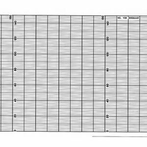 GRAPHIC CONTROLS YOK B9987AL Chart,Fanfold,Range None,132 Ft,PK2