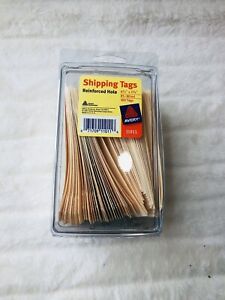 New Shipping Tags Reinforced Hole Manila Pack Of 100 4.3/4 X 2 .3/8 Free Shippin