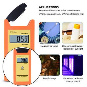 UV Index Meter Digital Detector Measure Tool UV Light Meter ]LCD 280-400nm