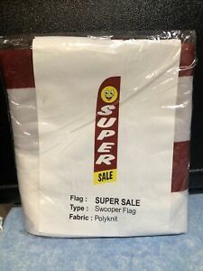 SUPER SALE 12ft Feather Banner Swooper Flag - FLAG ONLY  30” Width