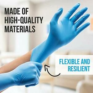 200 Pcs Nitrile Disposable Gloves - Soft Industrial Grade Gloves Nitrile Glov...