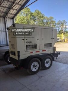KOHLER 55 kW Towable Generator - John Deere Diesel - 4,850 Hours