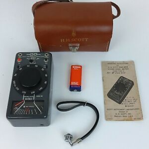 #270 Vintage H.H. Scott Sound Level Meter, Type 450B. With battery and strap