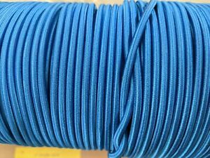 BLUE Bungee Shock Cord 3/16&#034; in any Cut Lengths 10, 20, 50, 100, Marine Grade