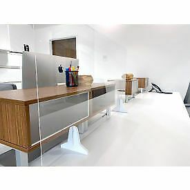 Desktop Acrylic Freestanding Partitions - 32&#034;W x 23.75&#034;H - 4/Pack