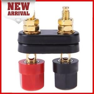 A1ST 1pc Amplifier Speaker Banana Plug w/ Couple Terminals Red+ Black Connector