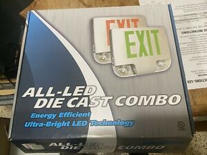 All LED Diecast Exit Light