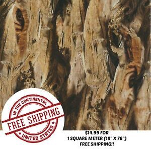 HYDROGRAPHIC WATER TRANSFER HYDRO DIP FILM TREE BARK 3 1SQ (19&#034; X 78&#034;) HYDRO DIP