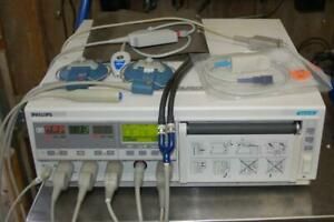 HP Philips HP 50XM 50 xm Maternal Fetal Patient Monitor TOCO US NIBP SpO2