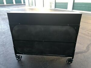 reception desk, custom made steel, perfect for a salon or barber shop!