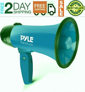 Pmp21bl Altavoz De Megafono Portatil Sirena Megafono - Compacto Y Bateria Ope
