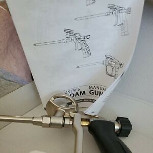 Professional Spray Foam Gun, PTFE Coated Adapter Basket