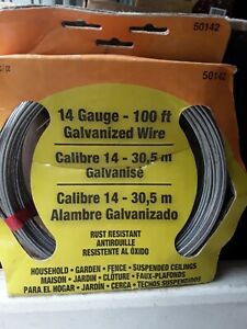 The Hillman Group OOK 14-Gauge x 100 ft. Galvanized Steel Wire Cable, # 50142