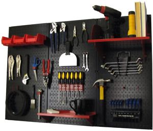 Pegboard Organizer Wall Control 4 Ft. Metal Pegboard Standard Tool Storage Kit w