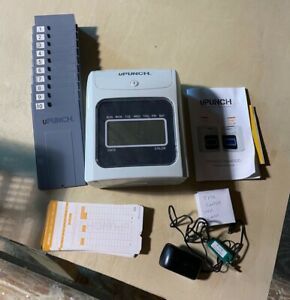 uPunch HN4500 Calculating Time Clock with Time Cards and Card Holder