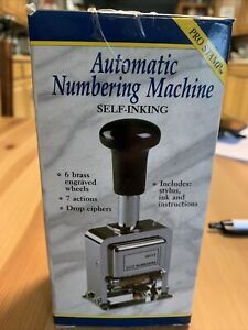 Rogers Automatic Numbering Machine- Used with stylus and instructions