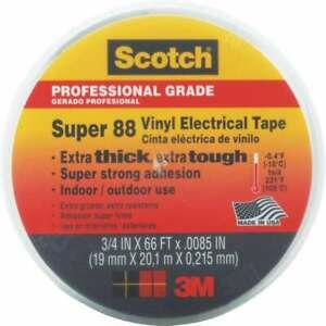3M Scotch Weather Resistant 3/4 In. x 66 Ft. Electrical Tape 06143BA-10  - 1