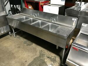 Used 4-Compartment Underbar Sink