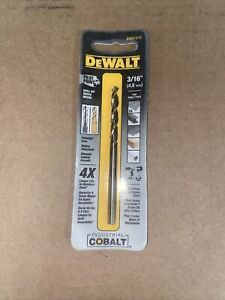 DeWalt DWA1212 Cobalt Steel Pilot Point Drill Bit 3-1/2 L x 3/16 Dia. in.