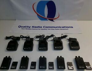 Lot of FIVE Motorola Minitor V 151-158.9 MHz VHF Stored Voice Fire EMS Pager