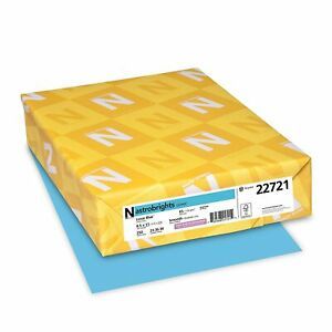 Neenah Wausau Paper 22721 Astrobrights Colored Cardstock,8.5” x 11”, 65lb 250ct.