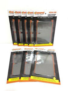 Lot (8) General Power Floor Scraper Tile Stripper Blade 4x6 Linoleum FCS16-1100