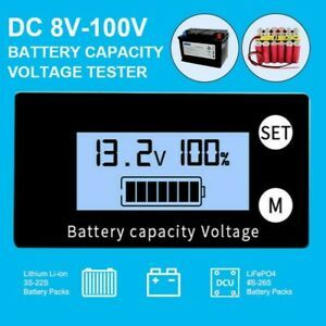 Battery capacity voltmeter Voltage Panel Tester Accessories 1pc Digital