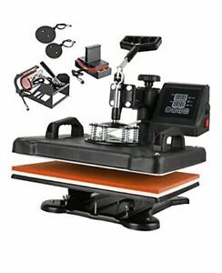 Heat Press Machine for T Shirts 5 in 1 Tshirt Printing Press Machine12&#034;x15&#034;