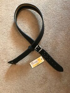 NWT Safariland 87V Black Basketweave Hook &amp; Loop Backed Sam Browne Belt Size 44