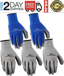 Guantes De Trabajo De Nitrilo, Paquete De 5, Grandes
