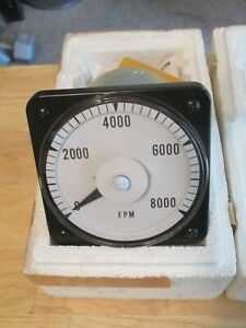 Yokogawa DB-40 Panel Meter 4.25&#034; x 4.25&#034; FPM 0-8000 - NEW/Old Stock!