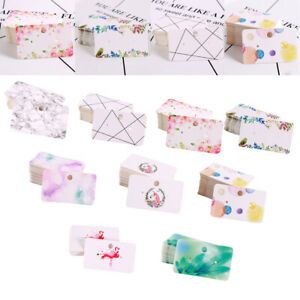 900Pcs 5x3cm Paper Multi Color Cute Earring Pendant Personalized Card Jewelry