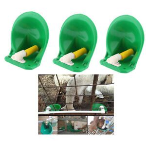 3 Pcs Automatic Water Dispenser with Plastic Valve for Sheep Goat Piglet