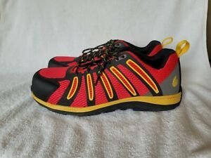 NAUTILUS Men&#039;s 1742 Composite Fiber Toe Safety Shoes, Red, 10.5