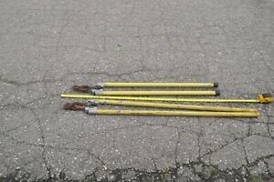LOT OF 2 VINTAGE KEARNEY HI-LINE HOTSTICK LINEMEN CUTTERS 4&#039; &amp; 5&#039; FOOT USED