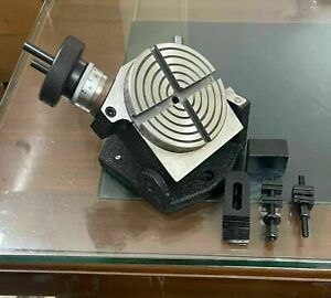 4&#034; PRECISION TILTING ROTARY TABLE with 14 Pcs CLAMPING KIT India&#039;s Best Quality