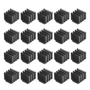 14.5x14x13mm Thermal Pad Aluminum Heatsink Electronic Radiators Black 20 Pcs