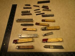LOT OF 25 LATHE TOOLBITS TURNING BRAISED CARBIDE HSS, HSCO