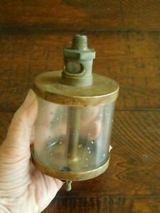 Vintage Essex Brass Drip Oiler Hit &amp; Miss Engine Collectible