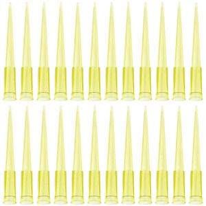 OIIKI Universal Pipette Tips 1000pcs 200ul Liquid Pipettor Tips Clear Yellow DNa