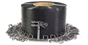 Strap Pac Plastic Strapping Kit with Wire Buckles 1/2&#034; W Polypropylene Strapping