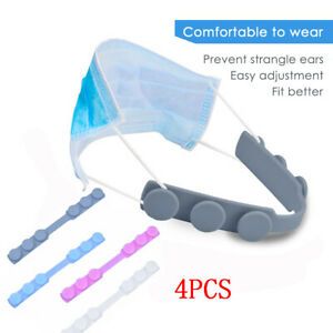 4PCS Face Mask Ear Hook Adjustable Ear Strap Extension Mask Fixing Buckle
