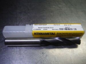 Kennametal 9.70mm Solid Carbide Drill 2 Flute B221A09700HP KC7315 (LOC1143C)
