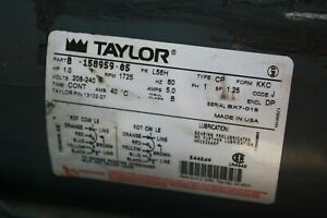 Taylor USED Beater Motor 1 HP Ice Cream Yogurt Machine # 339 336 338 337