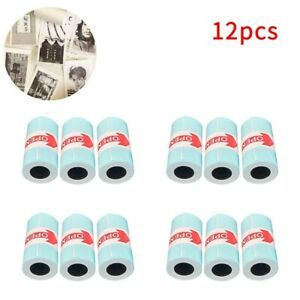 12 Rolls Sticker Thermal Paper 57mm x 30mm Self-Adhesive Thermal Printer for PC5