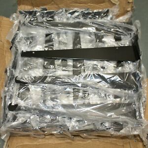 (48) Econoco Shelving Brackets EBL/12KB, 12&#034; x 3&#034; x 1/8&#034;, 40 lbs, Shiny Black